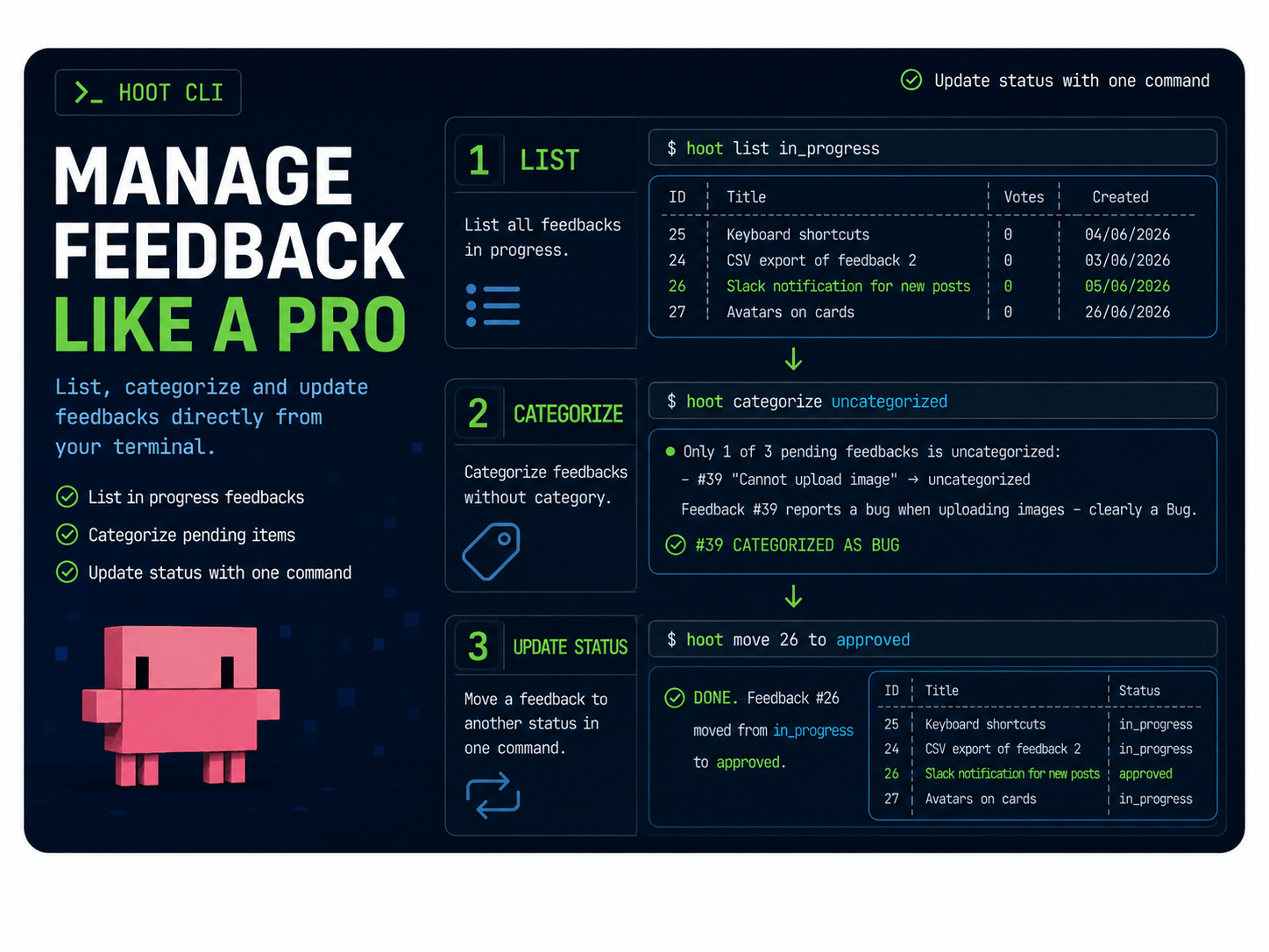Triage your product feedback from your AI coding tool